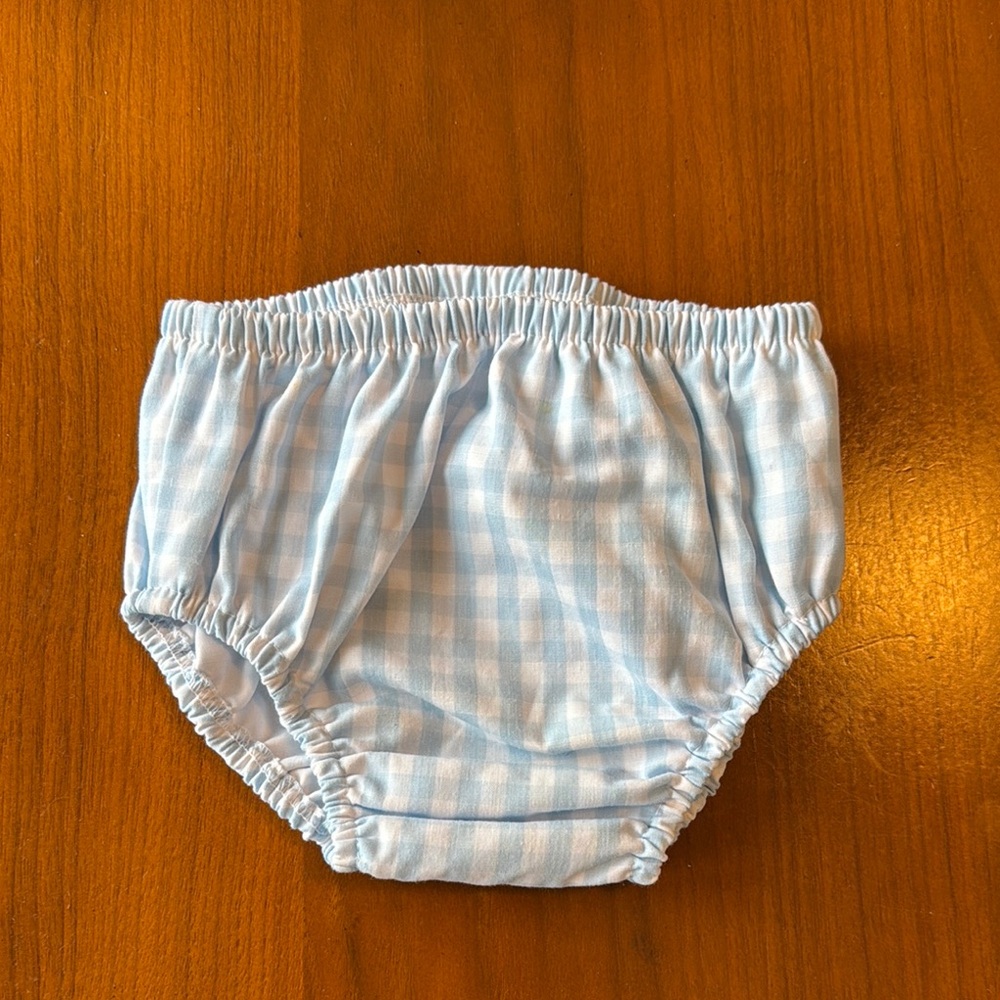 Blue Gingham Kids Bloomers